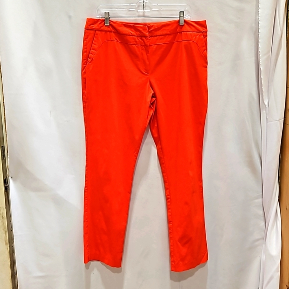 Worthington Orange, Dress Pants, 2 Pockets, Tapered Leg, Stretch, Quality Fabric